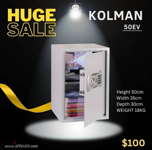 Kolman Safe Box all Sizes New! 4