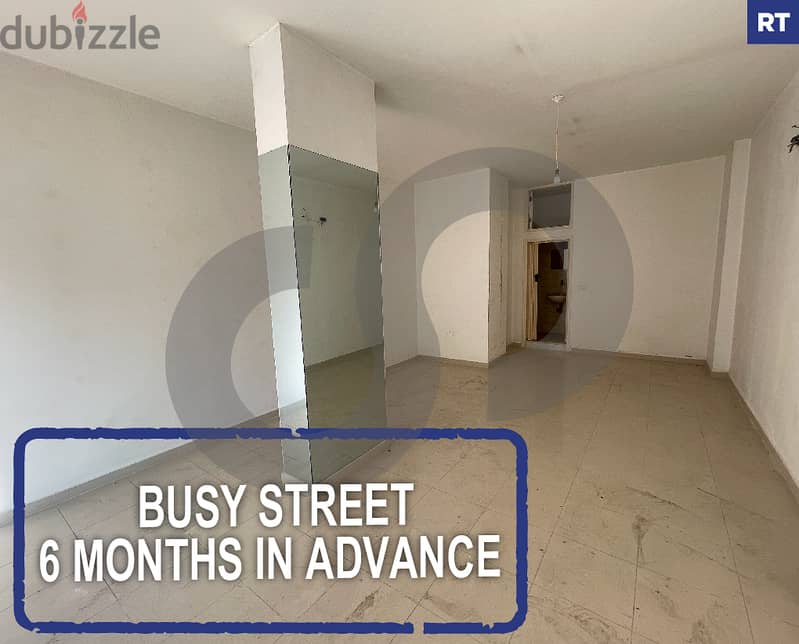 58 SQM shop in Antouniyyeh is Now For Rent! REF#RT116202 0