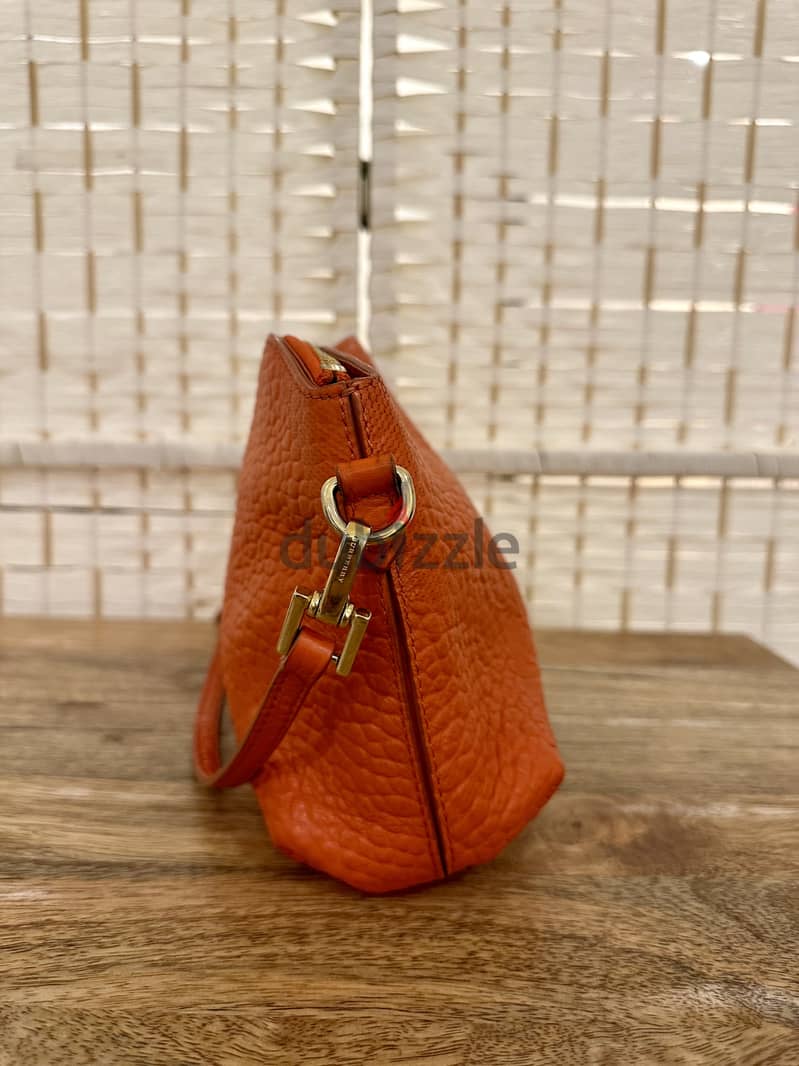 Burberry shoulder bag orange leather 6