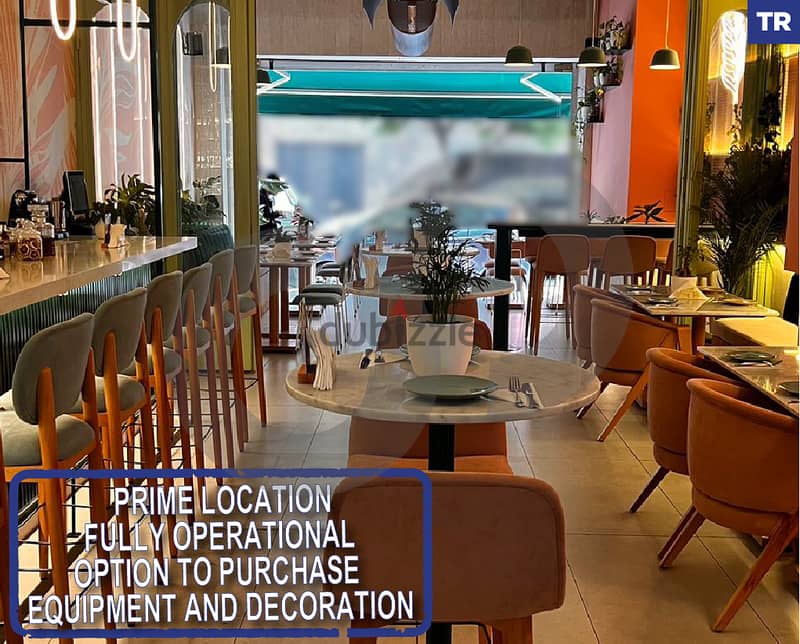 Decorated & equipped -Restaurant -Gemmayze, BEIRUT/جميزه REF#TR114803 0