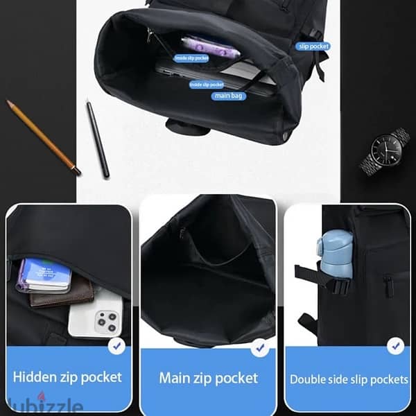 Versatile Waterproof Backpack – Lightweight, Durable, and Stylish 3