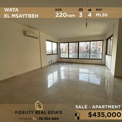 Apartment for sale in Wata el msaytbeh ML50  للبيع في وطى المصيطبة