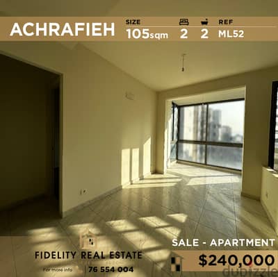 Apartment for sale in Achrafieh ML52  للبيع في الأشرفية