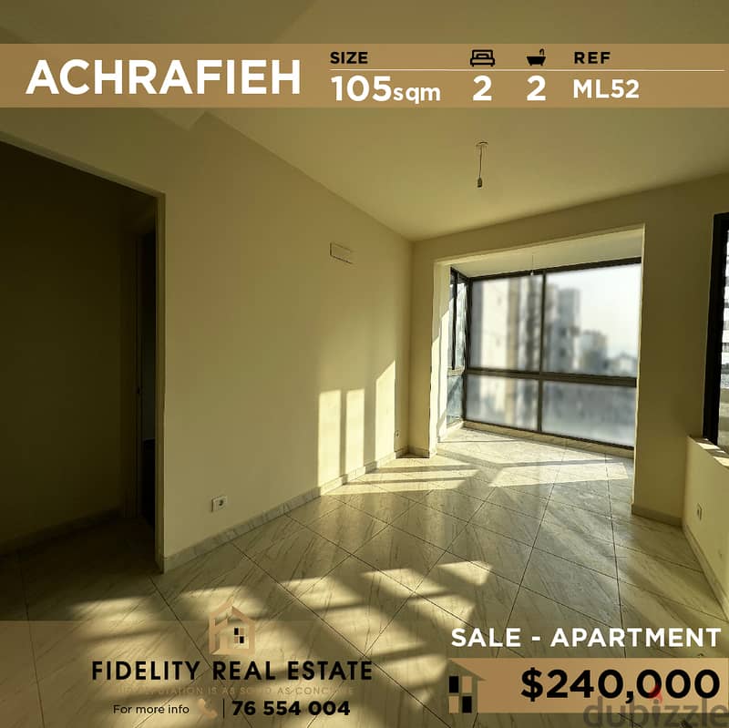 Apartment for sale in Achrafieh ML52  للبيع في الأشرفية 0