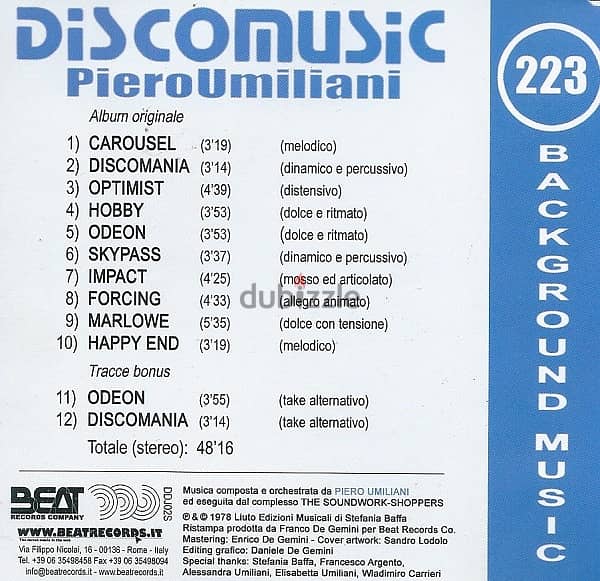 Piero Umiliani – Discomusic ( RARE CD ) 2