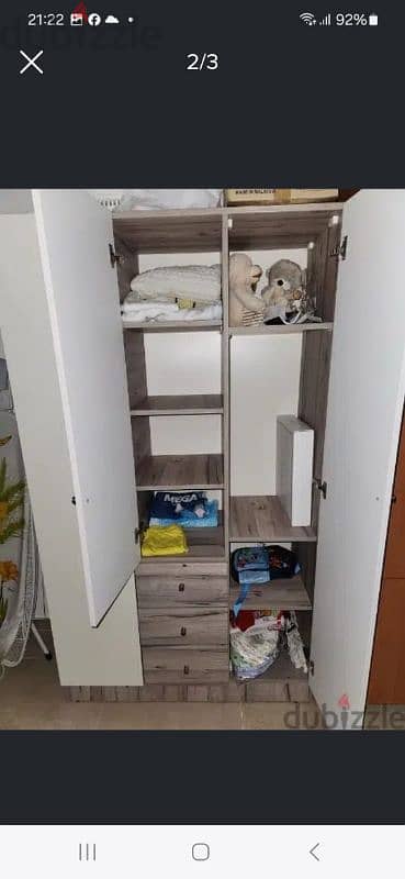 3 door closet very good condition