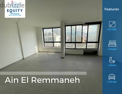 120 SQM Apartment For Sale In Ain El Remmaneh شقق للبيع #HH1279172