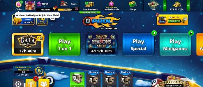 account 8 ball pool