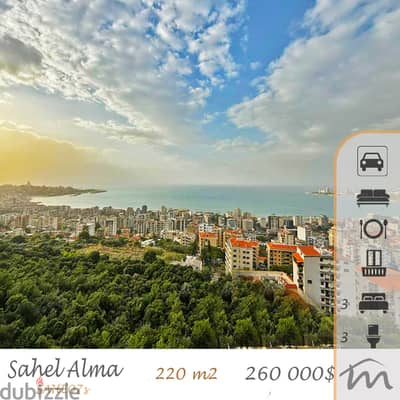 Sahel Alma | Panoramic Sea & Mountain View | 3 Bedrooms Apartment