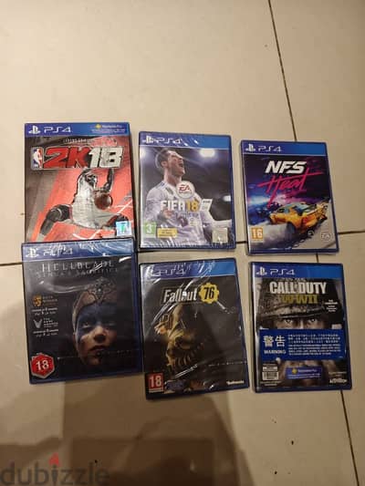 PS4 sealed games, selling them all together.