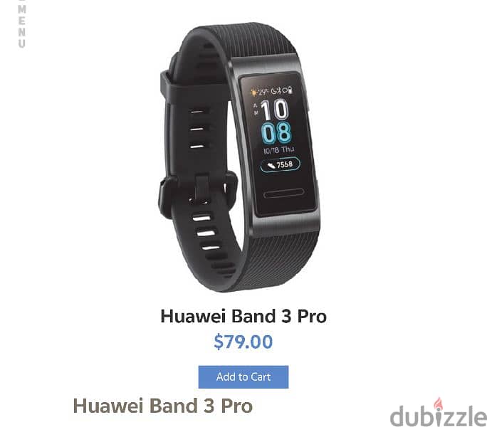 HUAWEI Band 3 Pro All-in-One Fitness Activity Tracker - Sealed 1