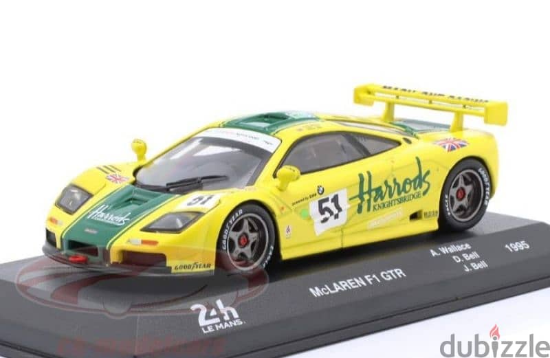 Mclaren F1 GTR (Lemans 24h 1995) diecast car model 1;43. 1