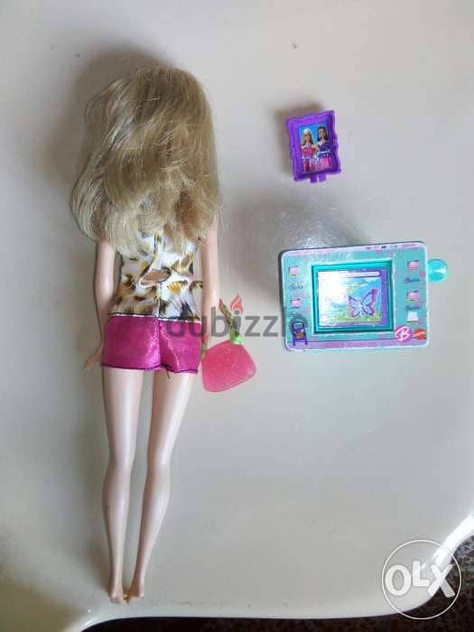Barbie Mattel as new doll 2010 unflexi legs style +TV +photo frame=15$ 2