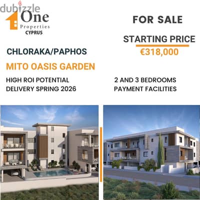 APARTMENTS FOR SALE IN CHLORAKA/PAPHOS