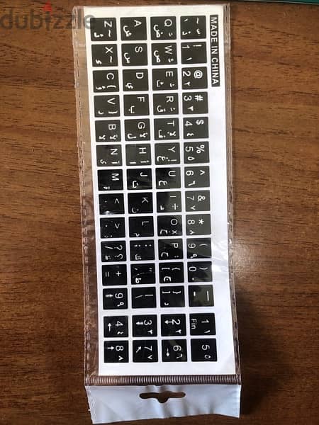 keyboard sticker eng arabic 0