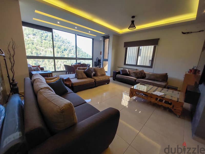 120 SQM Furnished New Apartment in Zikrit + Breathtaking Mountain View 0