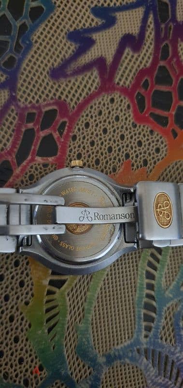 ROMANSON 18K GOLD DIAMOND WATCH 1