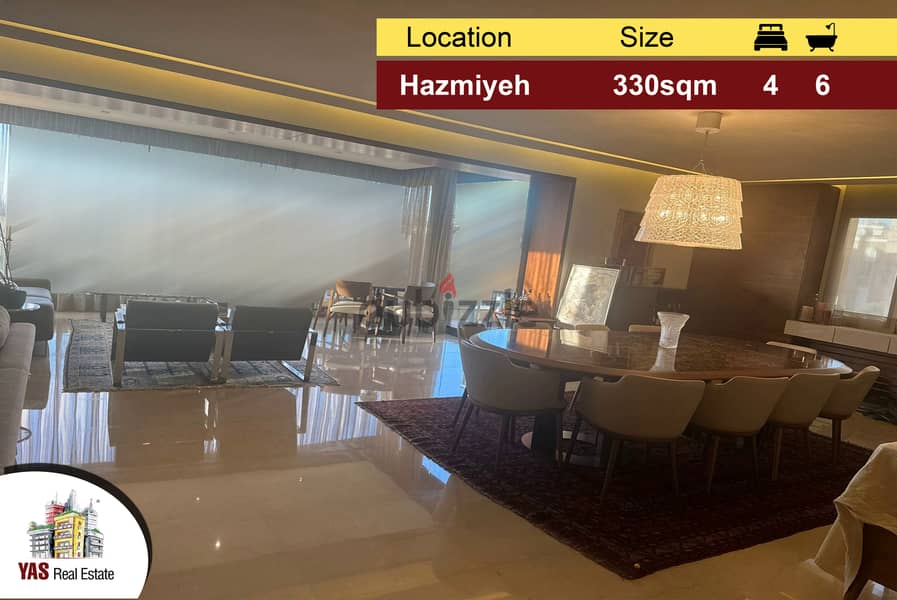 Hazmiyeh/New Mar Takla 330m2 | Fully Furnished | Luxury | View | PA 0