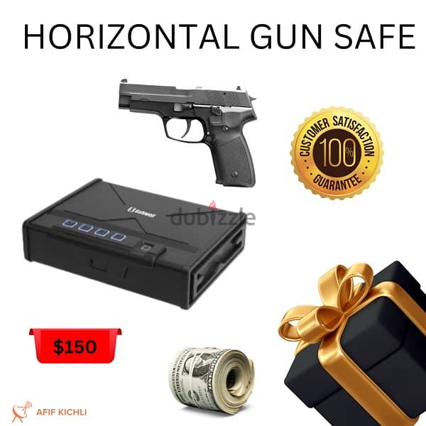 Kolman Pistol Safe with Fingerprint 0