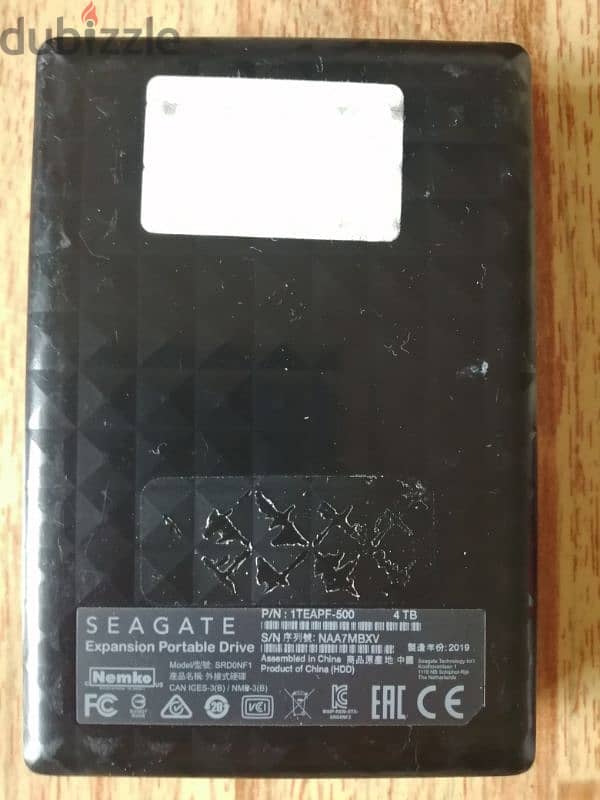 usb external hard disk 2TB seagate used only 1 month or seagate 4TB 3