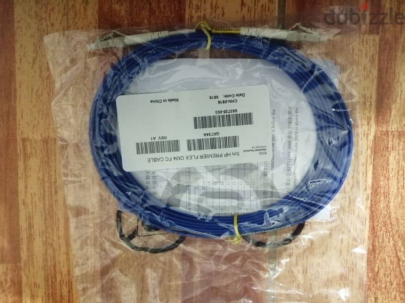 HP fiber optic cables, 50M and 5M, new 1