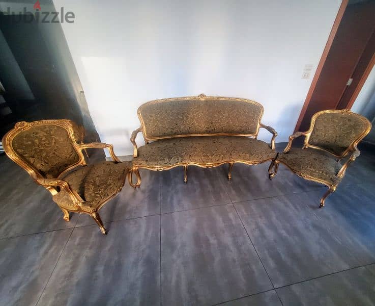 Louis XV sofa set / صالون ستيل 1