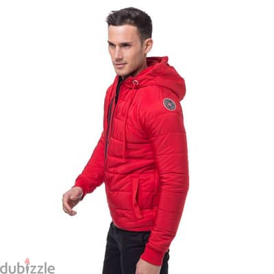 Geographical Norway Red Puffer Jacket