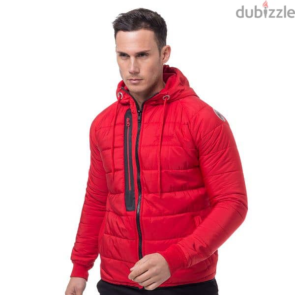 Geographical Norway Red Puffer Jacket 1