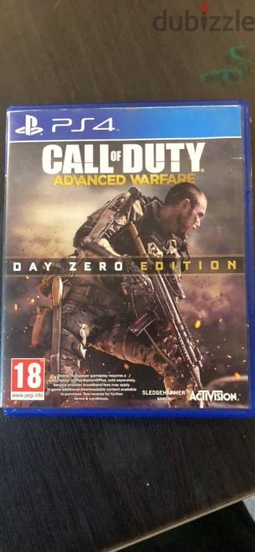 Playstation 4 barely used with COD advanced warfare day zero edition 1