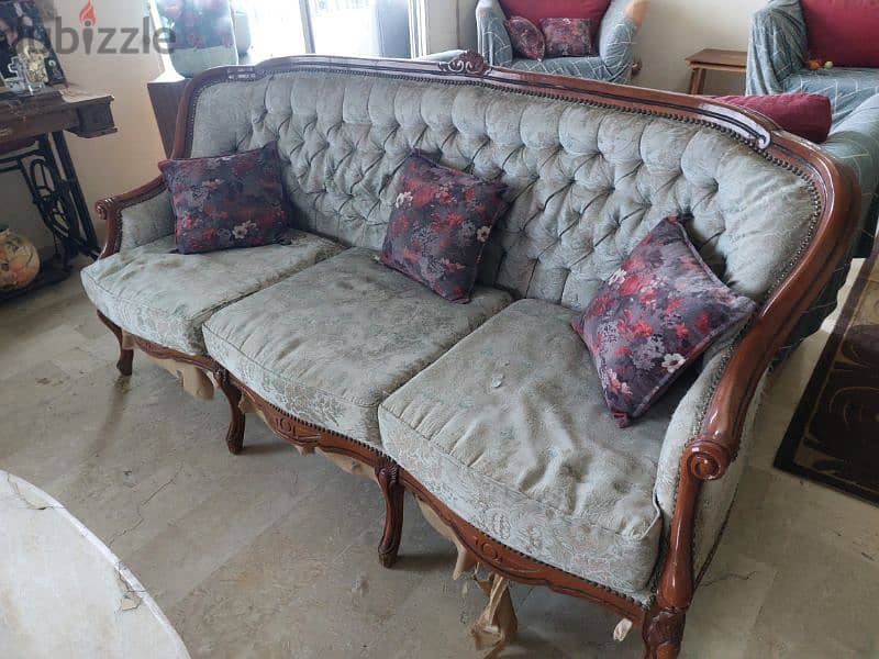 Vintage Antique Sofa Set 0