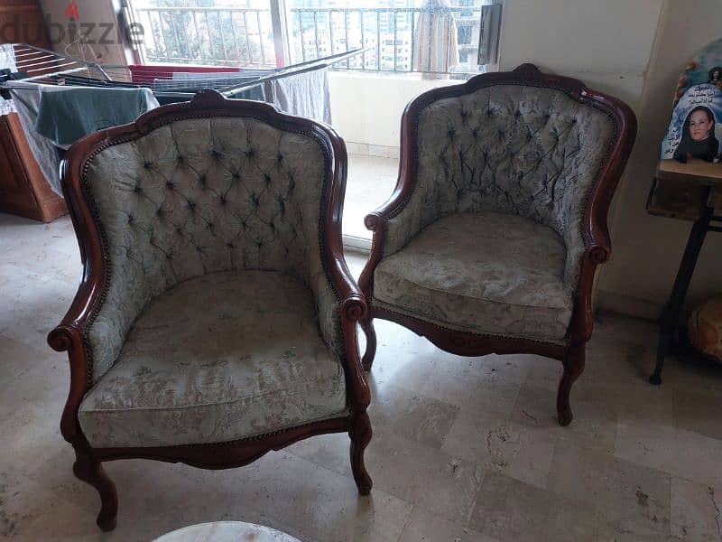 Vintage Antique Sofa Set 3