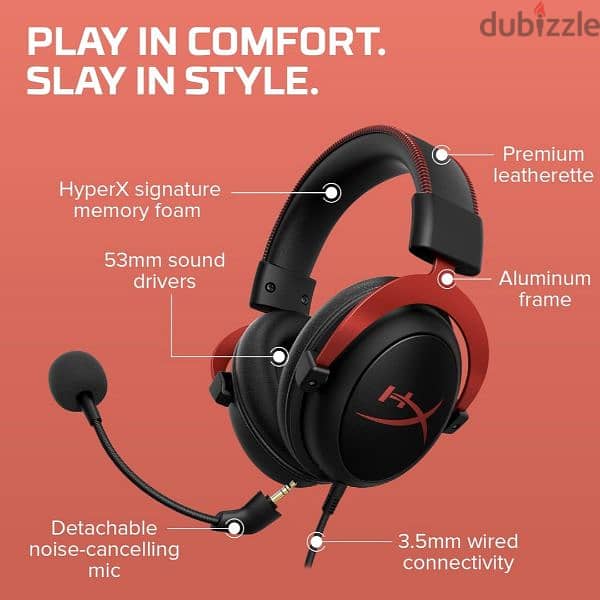 HyperX Cloud II - Gaming Headset, 7.1 Surround Sound/3$delivery 6