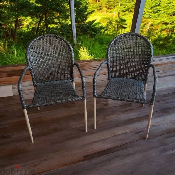 2 Premium Outdoor Khayzaran Handmade Chairs ($75 FOR BOTH) 0