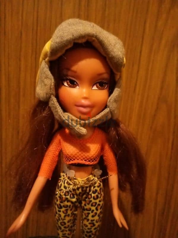 BRATZ YASMIN MGA As new wearing Brunette doll 2003+Print Outfit+Boots 1