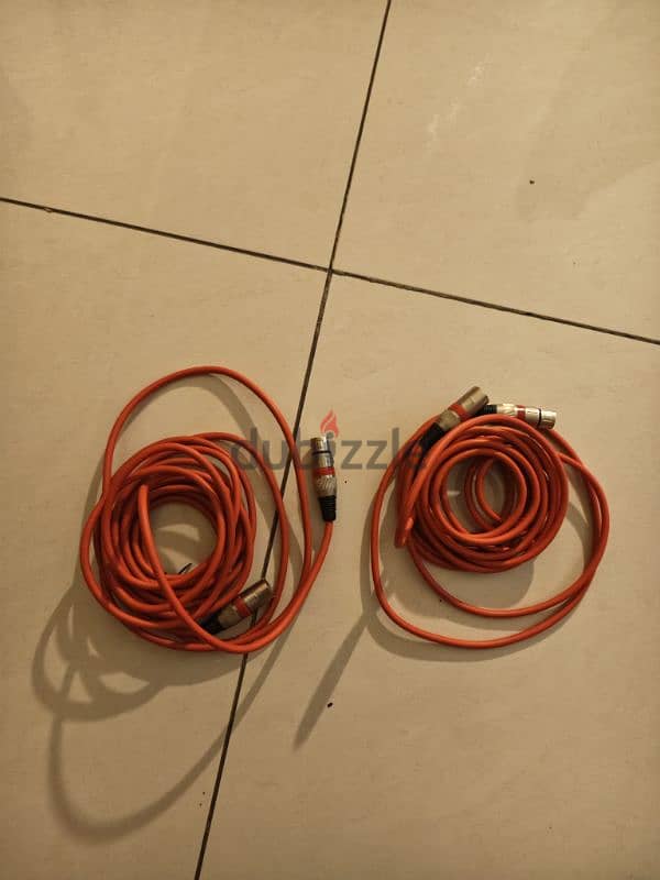 XLR TO XLR 3 meters cable each 0