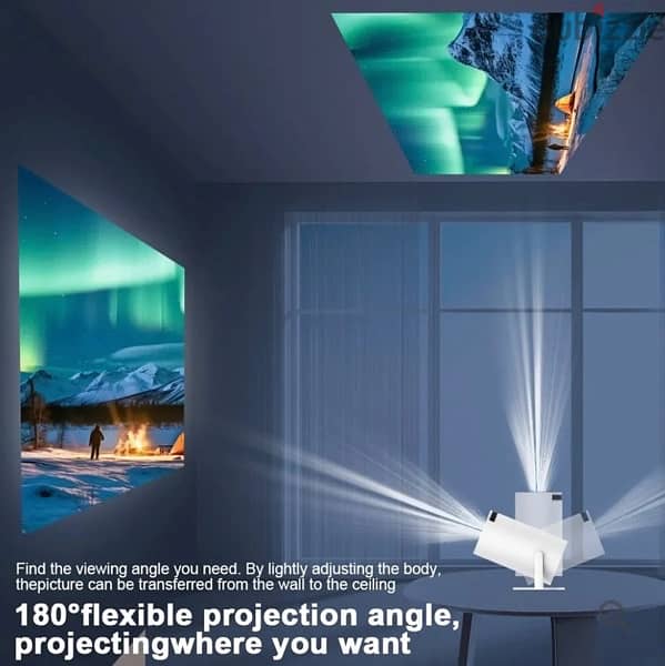 4K Mini Projector HY300 1