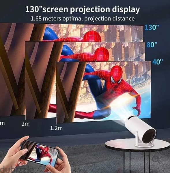 4K Mini Projector HY300 2