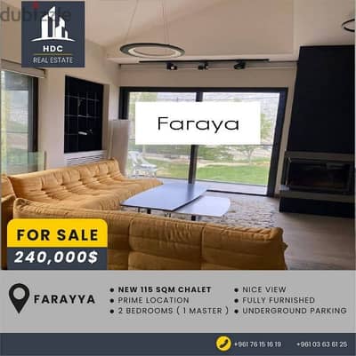 Faraya Prime location New 115 sqm Modern  ( High end Building )