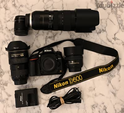 Nikon D600 + premium lenses 8,300 shutter