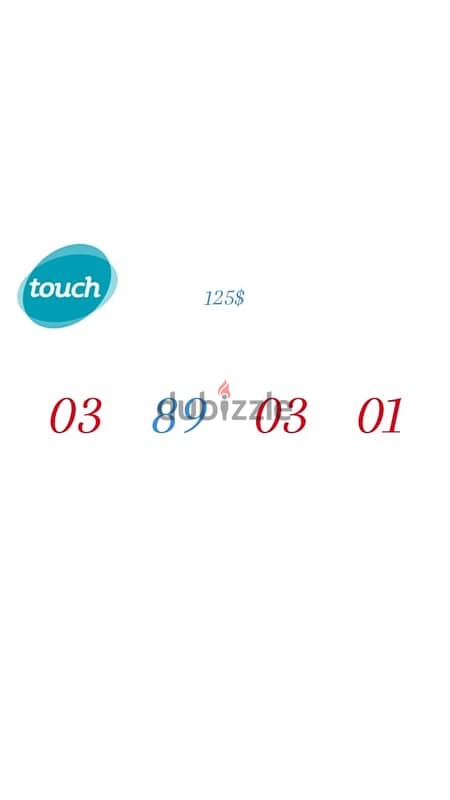 Touch Special Numbers we deliver all leb 2