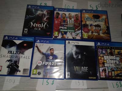 playstation 4 and 5 used games