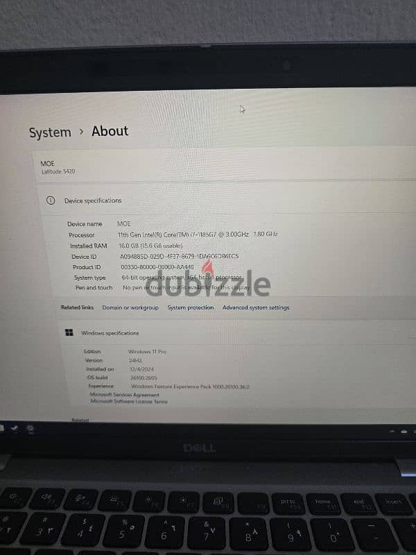 laptop dell touch screen i7 11gen 2