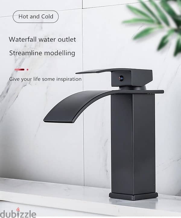 Bathroom Basin Faucet Hot and Cold Black 2