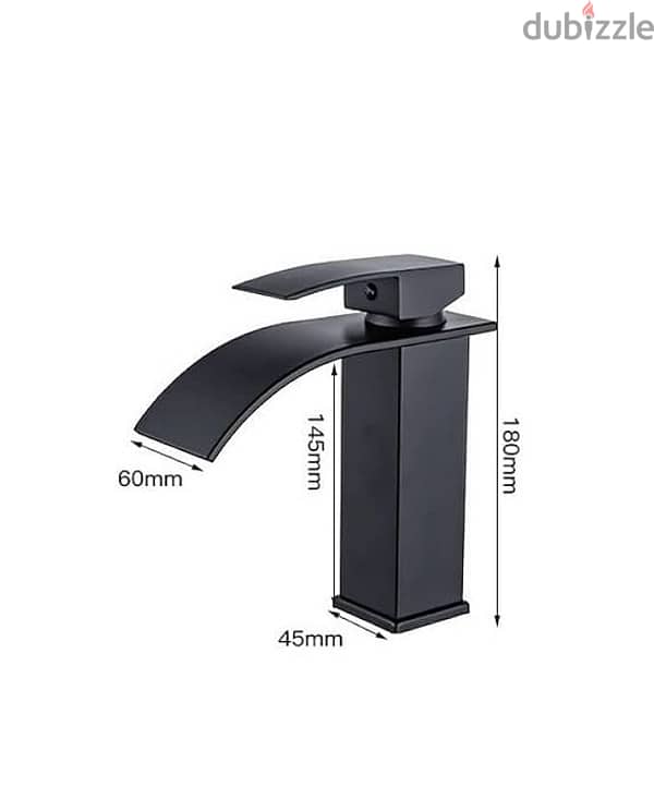 Bathroom Basin Faucet Hot and Cold Black 3