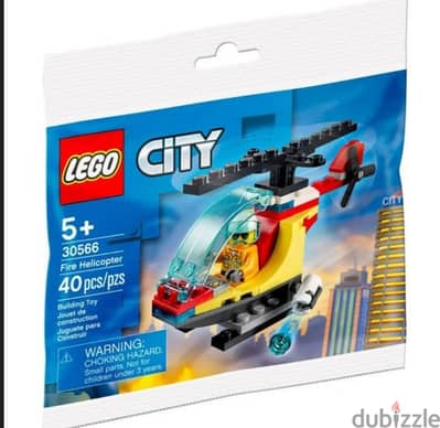 lego city helicopter polybag new