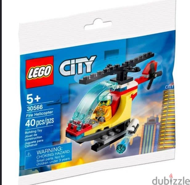 lego city helicopter polybag new 0