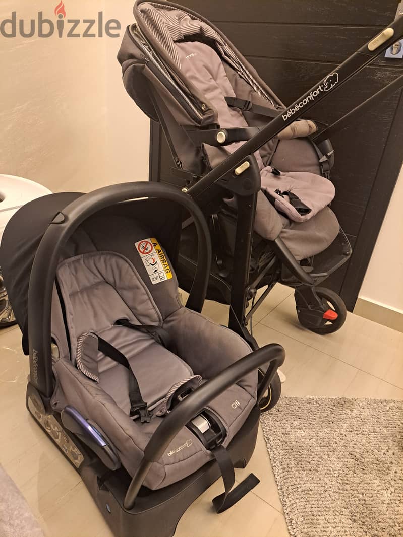 Car seat, stroller and portebebe 1