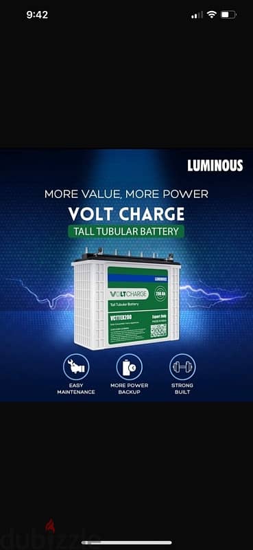 batteries luminous tubular 12v 200ah