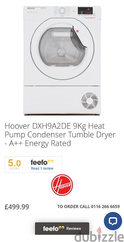 Hoover Dryer Energy Rated A++ 0