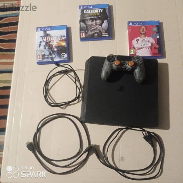 PS 4 1 tr + 1controller + 3cd 3